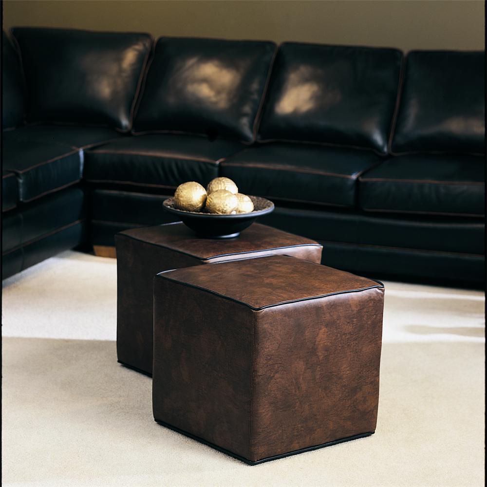 Smith Brothers Cocktail Ottomans 953-50 Cube Ottoman with No Feet | Brown  Squirrel Furniture | Ottomans